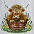 thumbnail image 3 of CafePress - Highland Cow Sitting In A Metal - Women's Nightshirt, 3 of 4
