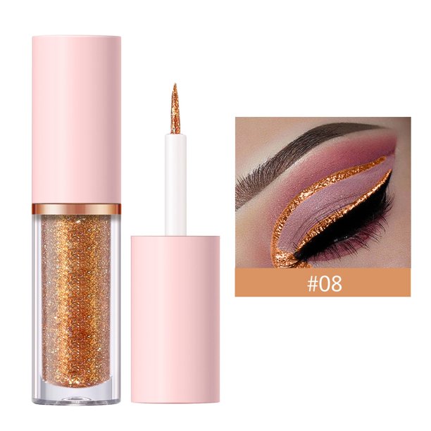 Pisexur Belleza Maquillaje Delineador de ojos líquido brillante, perla líquida, iluminador, 2 mlpara mujeres y hombres