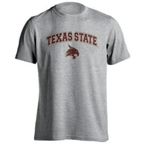 Texas State University Bobcats Classic Arch with Mascot Short Sleeve T-Shirt