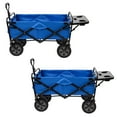 thumbnail image 5 of Mac Sports Chariot Utilitaire Pliant de Jardin Extérieur avec Table, Bleu (2 Pack), 5 of 5