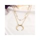 thumbnail image 5 of Joyería de cadena de collar con colgante de aleación multicapa para mujer JM, 5 of 5