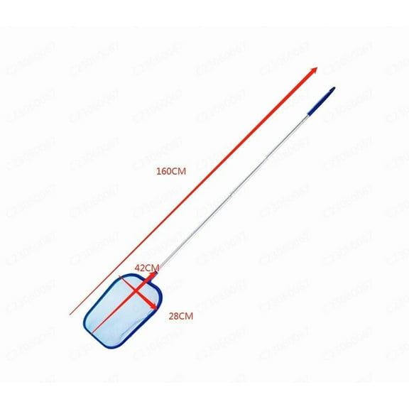 Pool Skimmer - Pool Skimmer Net with 5 Section Adjustable Telescopic Aluminum Pole, 23''- 60'', Pool Net Skimmer Rake with Ultra Fine Mesh , Pool Leaf Skimmer for Swimming Pools, Spas, Hot Tubs