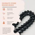thumbnail image 5 of Generic Natural Premium Shungite Stone Round Beads 4mm 94 pcs for Making Jewelry - Black Crystal Loose Beads - Energy Healing Crystal for Making Bracelet (4mm/94beads), 5 of 6