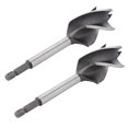 thumbnail image 3 of 2Pcs Woodworking Drill Bit Metal Hole Saw Auger Bit 4‑Fulte 4‑Slot Hex Shank Cutter Tool 35mm, 3 of 5
