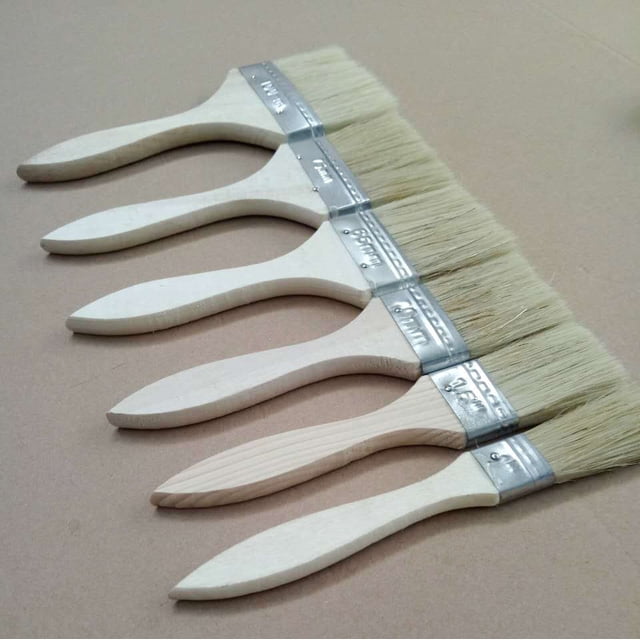 Pincel con mango de madera, cerdas de imitación, cepillo de seda, cepillo industrial marino, cepillo para barbacoa, cepillo pequeño para el hogar