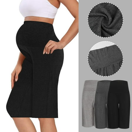 

Tejiojio Maternity/Labor/Nursing Clothing Clearance Women Maternity Cropped Trousers Over The Belly Pregnancy Clothes Wide Leg Pants