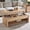 Natural, variant on Aitjunz 47" Lift Top Coffee Table with Storage, Modern Coffee Table with Pull-Out Drawer and Two-Tier Storage, Rectangle Wood Center Table w/Curved Profile Design for Living Room, White