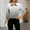 Gray, variant on Blouse for Women Gradient Print Collared 3/4 Sleeve Spring Summer Office Wear