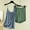 Light Blue, variant on Goodtrade8 Womens Pajama Tank Top Soft 2 Piece Camisoles Loungewear Sleeveless Casual Solid Color Women Pj Sets