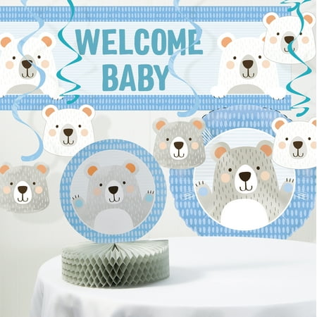 Bear Party Baby Shower Decorations Kit Walmart Com