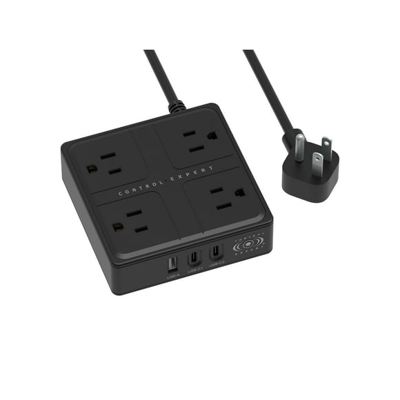 Multicontacto 4 Salidas CONTROL EXPERT Puertos Usb Tipo C 20w 1 Metro