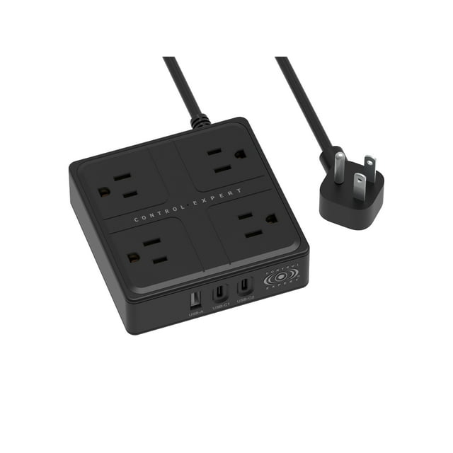 Multicontacto 4 Salidas CONTROL EXPERT Puertos Usb Tipo C 20w 1 Metro