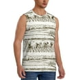 thumbnail image 2 of Balery Rice Harvest Men's Sleeveless Muscle Shirts Workout Tank Top, Moisture Wicking, Odor Protection-X-Large, 2 of 8