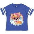 thumbnail image 3 of Inktastic Corgi Dog Lover Rainbow Girls Toddler T-Shirt, 3 of 5