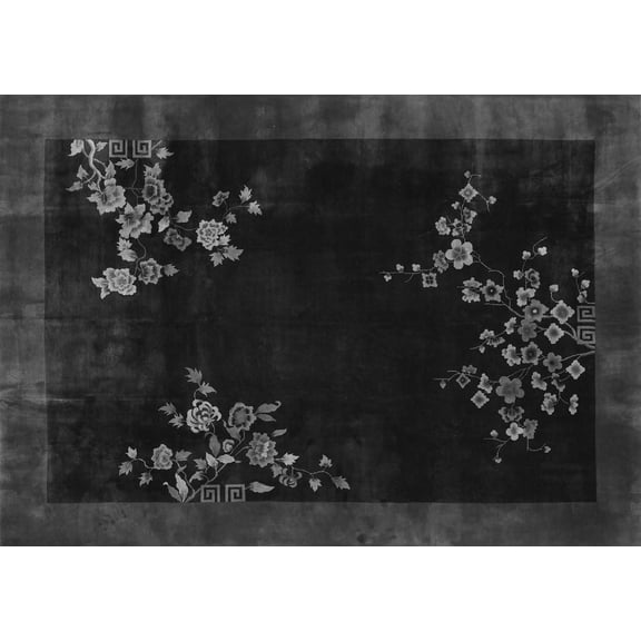 Ahgly Company Indoor Rectangle Oriental Gray Asian Inspired Area Rugs, 2' x 3'
