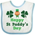 thumbnail image 3 of Inktastic Happy St Paddy's Day Boys or Girls Baby Bib, 3 of 4