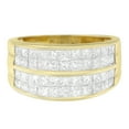 thumbnail image 4 of VJG 14k Yellow Gold 2.3ct TDW Princess Diamond Cluster Ring (H-I, I1-I2), 4 of 5