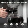 thumbnail image 6 of VEVOR 12 Cups Commercial Drip Coffee Maker, Coffee Maker Machine with 3 Glass Carafes and 3 Warmer Plates, Stainless Steel Pour Over Coffee Brewer for Restaurant, Office, Cafe, 6 of 9