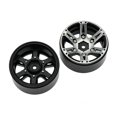 thumbnail image 3 of RC Wheels Crowler Automóviles Accesorios Control remoto Herramientas de automóvil Motores de juguete Motores Suministros Reemplazo para SCX10 90027 90028 90034 90044 Black 4 Pack kenally FN000803-02, 3 of 7