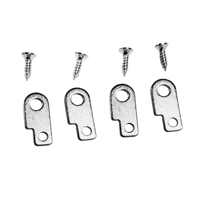 Kit de montaje de pedal de efectos de guitarra hardware universal robusto luthier conveniente fácil de instalar reemplazos de metal accesorio Plata