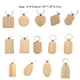 thumbnail image 4 of Toystoory LLavero de madera en blanco con forma de etiqueta de llavero, colgante personalizado para manualidades, soporte de almacenamiento, Type1 NO1, 4 of 6