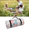 thumbnail image 3 of CSChome Outdoor Picnic Mat Aluminum Film Base Foldable Picnic Blanket Composite Process Camping Waterproof Damp-Proof Mat Retro Pattern, 3 of 6