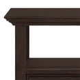 thumbnail image 4 of Table d'Appoint Traditionnelle Carrée en Bois Massif Amherst de 19 Pouces de Large en Brun Rustique, 4 of 8