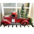 thumbnail image 2 of Decoraciones navideñas Dicasser: camioneta roja vintage de granja con árboles de Navidad y luces para el hogar, la cocina, centros de mesa y más., 2 of 6