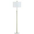 thumbnail image 6 of JONATHAN Y June 65" Adjustable Metal/Marble LED Floor Lamp, Brass, 6 of 9