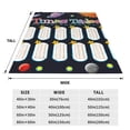 thumbnail image 3 of Rateoe Space Math Times Tables Print Fuzzy Fleece Throw Blanket Extra Large,Super Soft,Fluffy and Warm Blankets for Couch,Bed,All Season Use (60"x50"), 3 of 8