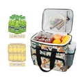 thumbnail image 2 of FORMRS Insulated Cooler Bag 24 Cans Capacity Soft Leakproof Lunch Box with Side Pockets, Whimsical Leaves, 2 of 7