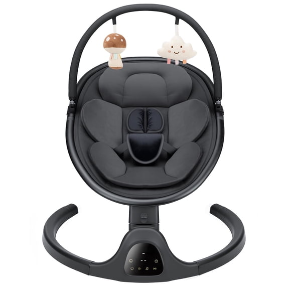 Babyeap Electric Baby Swing with Remote and Bluetooth Control, Black