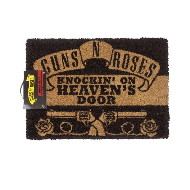 Guns N Roses - Felpudo oficial modelo Knockin On Heavens Door (Marrón/Negro)