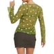 thumbnail image 3 of Sunloudy, blusas de manga larga para mujer, color sólido/bordado de flores/estampado de patrón, blusa estilo cárdigan con lazo frontal, blusas informales Sunloudy moda, 3 of 6