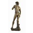 thumbnail image 2 of Statue de David de Michel-Ange - Reproduction en Résine Moulée à Froid avec Finition Bronzée Exquise - 12 Pouces de Hauteur - Idéal pour les Amateurs d'Art et de Décoration Intérieure, 2 of 4