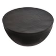 thumbnail image 6 of Mella 32 Inch Metal Hammered Coffee Table in Black, 6 of 7