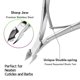 thumbnail image 3 of Cuticle Trimmer 3 Packs Professional Cuticle Remover Cuticle Cutter Stainless Steel Cuticle Nipper Set with Sharp Blades Double Spring Clippers for Ma, 3 of 4