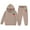 Khaki, variant on Gaexia Girls Clothes Size 6/7 Outfits Fall ,Girls Winter Hoodie and Joggers Set Stylish Print Comfy Casual Outfits for Toddler to Teen Warm Kids Clothes