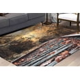 thumbnail image 3 of Landscape Rugs, Soft Rugs, Autumn Landscape Rugs, Farmhouse Rug, Train Tracks Landscape Rug, Non-Slip Carpet Rug, View Rug, Office Rugs, 3.3'x9.2' - 100x280 cm, 3 of 8