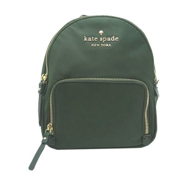 Authenticated Used Kate Spade Backpack Ladies Daypack PXRU9023 Nylon Khaki  Pink 