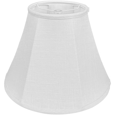 TOOTOO STAR White Bell Lampshades，Small Bedside Lampshades - 6‘ Top x 12’ Bottom x 8.5" High (Spider Base) Traditional Linen Lampshade for Table Lamps - Replacement Lampshade - Assembly Required