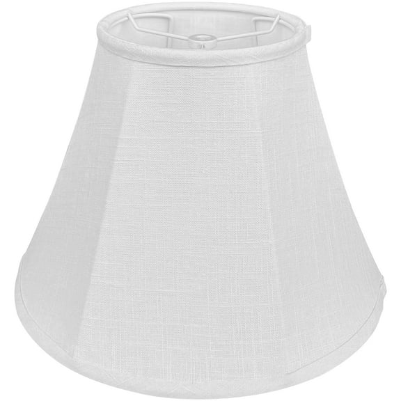 TOOTOO STAR White Bell Lampshades，Small Bedside Lampshades - 6‘ Top x 12’ Bottom x 8.5" High (Spider Base) Traditional Linen Lampshade for Table Lamps - Replacement Lampshade - Assembly Required