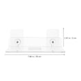 thumbnail image 3 of FONDOTIN Clear Acrylic Bathroom Storage Shelf Organizer, 1 Piece Space-Saving Transparent Rack for Bathroom Essentials, 3 of 6