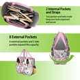 thumbnail image 6 of Garden Tool Bag,Pioneer Flower Floral Print Pattern Garden Tool Organizer,Garden Gifts,Waterproof Multi-Pocket Garden Tool Storage 11.8x5.5x11.4 Inch(Tools NOT Included), 6 of 6