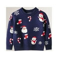 thumbnail image 1 of Children Cartoon Basic Jumpers Christmas Style Winter Thick Sweater Daily Outfit, 1 of 9