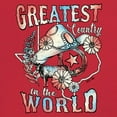thumbnail image 3 of Greatest Country in the World Women's Long Sleeve T-shirt Cowgirl Cowboy Girlfriend Southwest Rodeo Country Western Rancher, 3 of 7