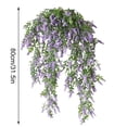 thumbnail image 2 of Guirnalda de lavanda artificial simulación floral vid oficina en casa plástico flor falsa ratán, púrpura sidaley HA8324-01B, 2 of 6