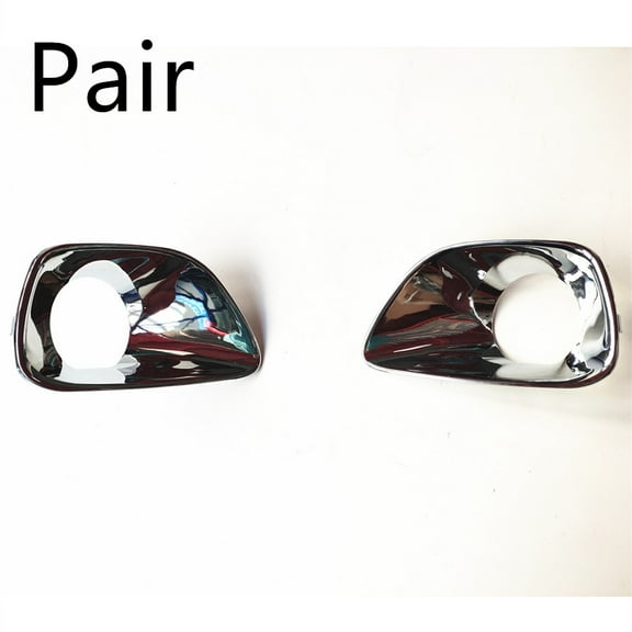 Yassdwbn Fog Light Trim Set For 2011-2013 Jeep Grand Cherokee Left & Right Chrome 2Pc