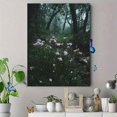 thumbnail image 4 of Misty Forest Flowers Canvas Print, Suitable for Living Room, Bedroom, Office, Cafe, Nature Lover Gift & Home Decor, 4 of 8
