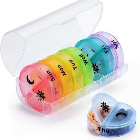 Halesdose Large Weekly Pill Organizer 1 pcs